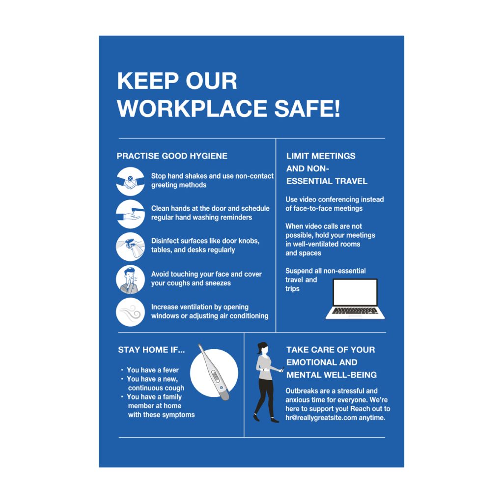 Keep Your Workplace Safe Information Sign - A3 - 3mm Foamboard - First ...