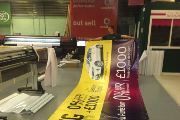 440gsm front lit printed banner for promotions events advertisements