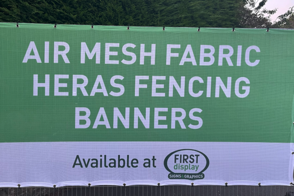 Beach Flag Printed Banner For Heras Fencing and crowd control barriers