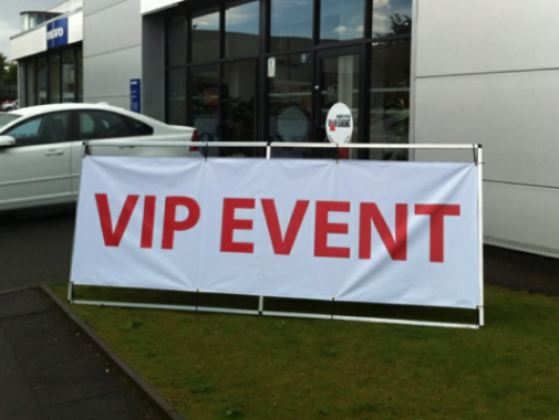 Monsoon Banner For Outdoor events promotions uk