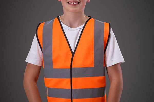 Yoko Kids Hi Vis Two Band and Braces Waistcoat UK